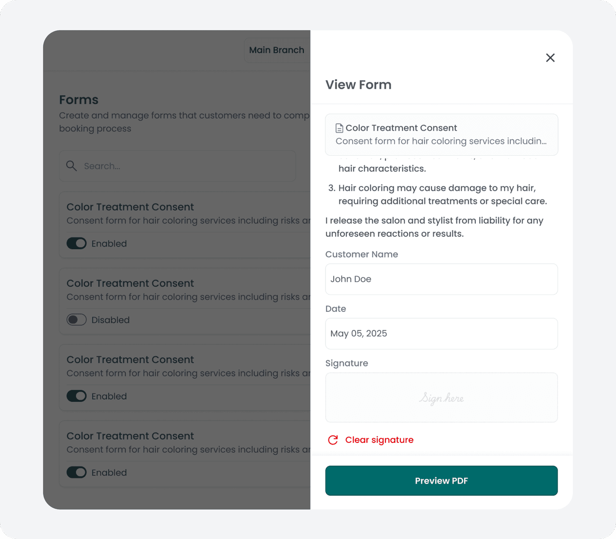 Digital signatures