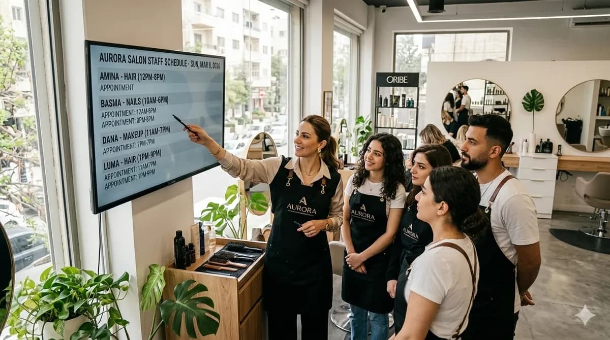 Salon Staff: Scheduling, Commissions & Retention