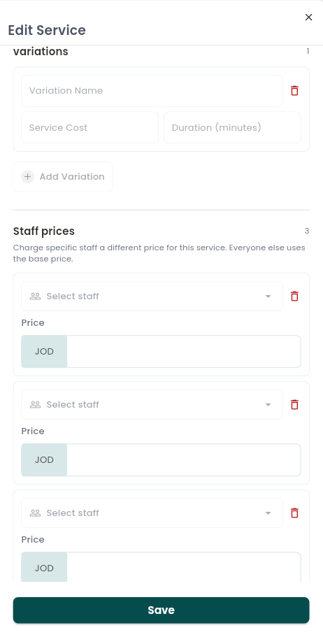 staff level pricing